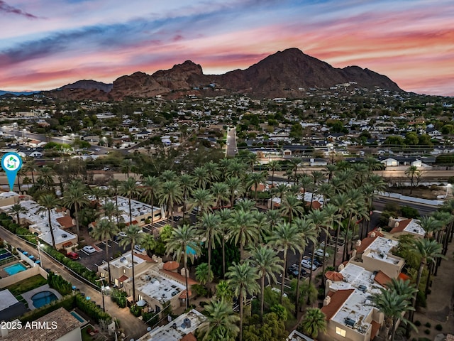4540 N 44th St Unit 41, Phoenix, AZ 85018 - aerial overview of property's location featuring a mountain backdrop