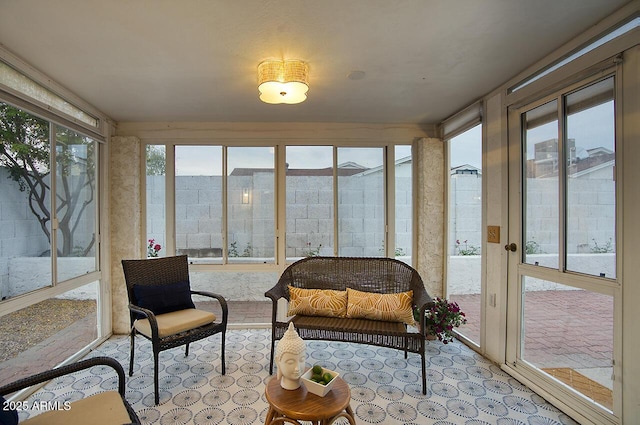 view of sunroom / solarium