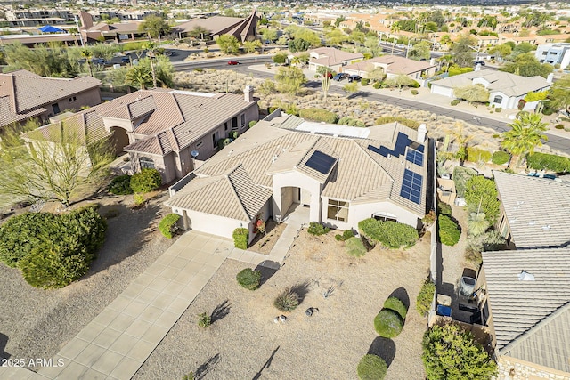 aerial view featuring a residential view