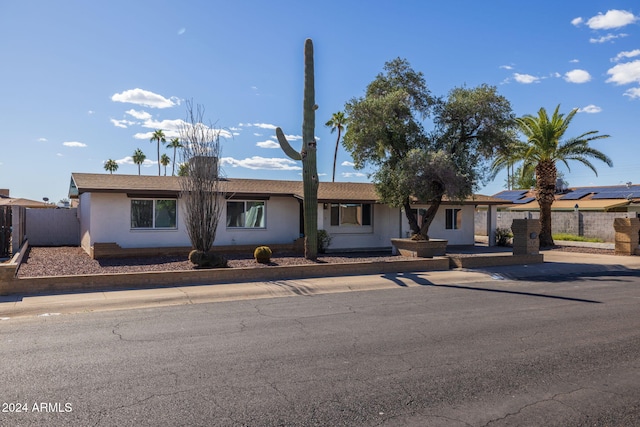 view of ranch-style house