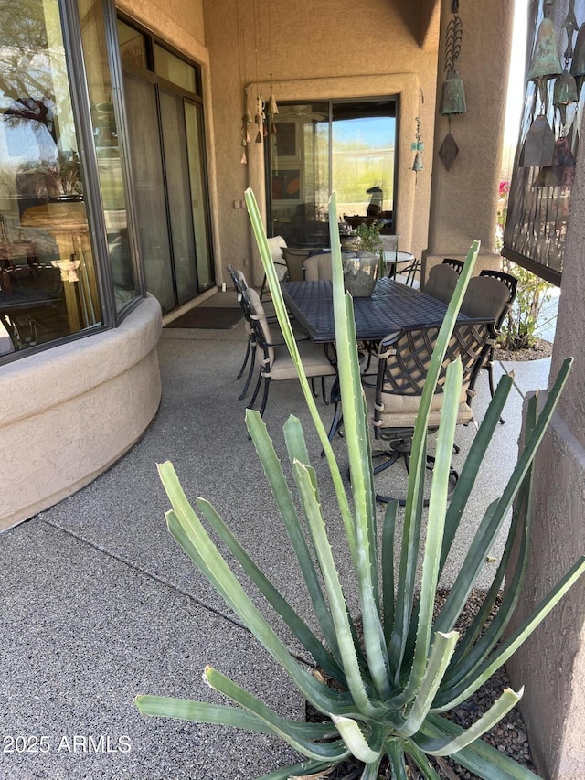 view of patio / terrace featuring outdoor dining area