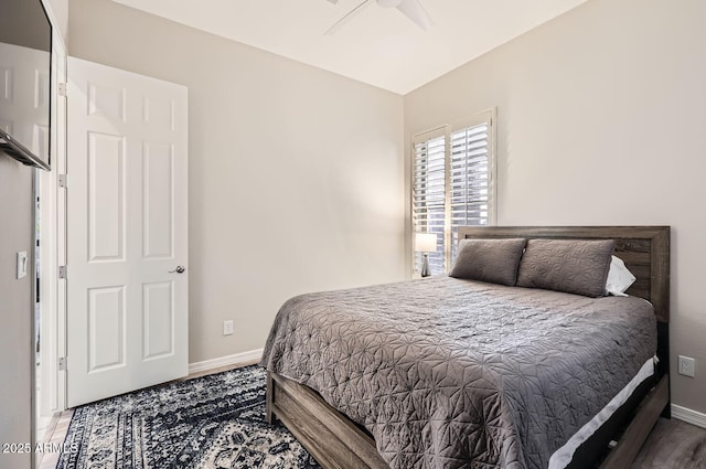 8115 W San Miguel Ave, Glendale, AZ 85303 - bedroom with baseboards and a ceiling fan