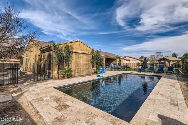8115 W San Miguel Ave, Glendale, AZ 85303 - view of swimming pool featuring fence, a fenced in pool, and a patio area