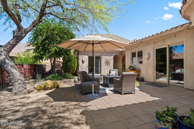 14037 E Coyote Rd, Scottsdale, AZ 85259 - view of patio / terrace with fence