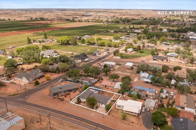 118 S 700th St E, Taylor, AZ 85939 - aerial view of property's location with property parcel outlined and rural landscape