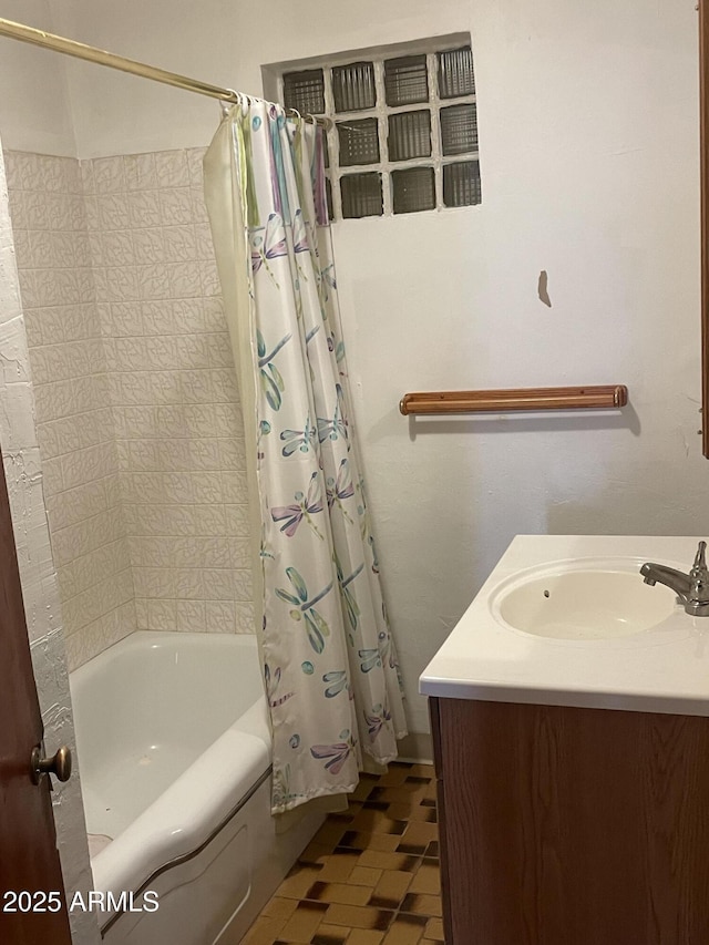 3115 N 26th St, Phoenix, AZ 85016 - full bathroom featuring shower / bath combination with curtain and vanity