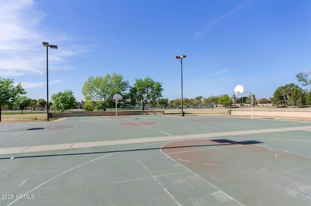 view of sport court