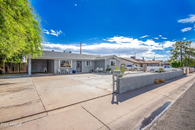 view of ranch-style home