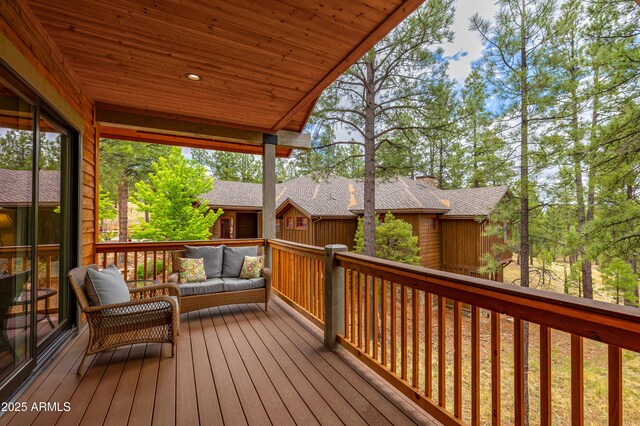 3441 S Del Aire Ct Unit 182, Flagstaff, AZ 86005 - deck featuring an outdoor living space