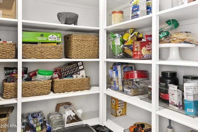 view of pantry