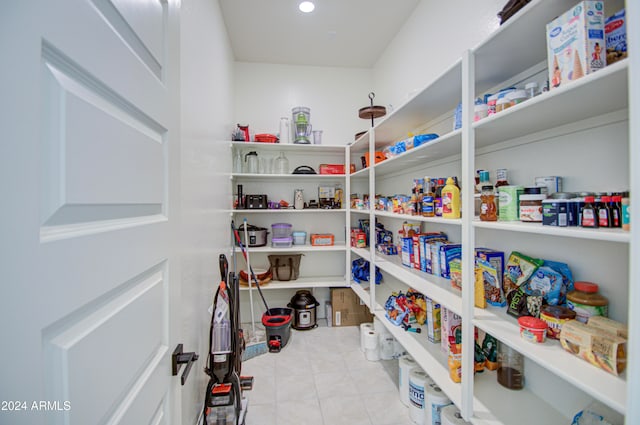 view of pantry