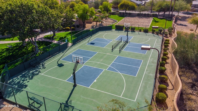 view of basketball court