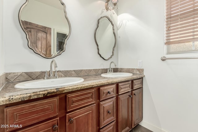 bathroom featuring vanity