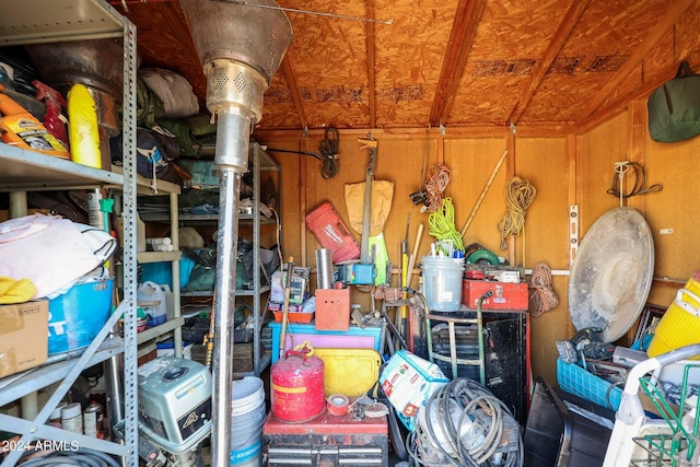 view of storage room