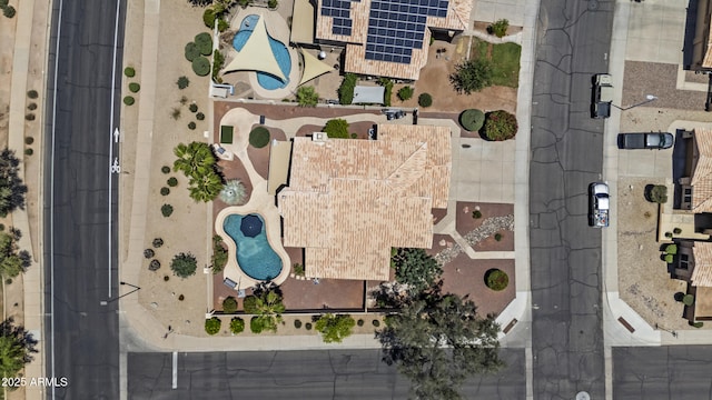 1244 W Straford Ave, Gilbert, AZ 85233 - aerial view of property and surrounding area with a pool area