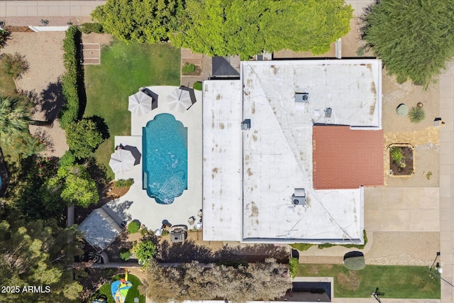 7835 E Cannon Dr, Scottsdale, AZ 85258 - drone / aerial view of a pool