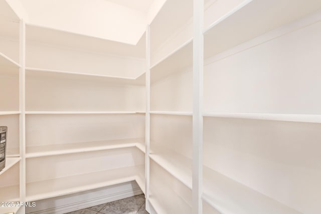 view of storage area