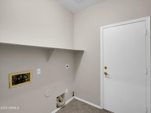 laundry room featuring washer hookup, gas dryer hookup, and electric dryer hookup