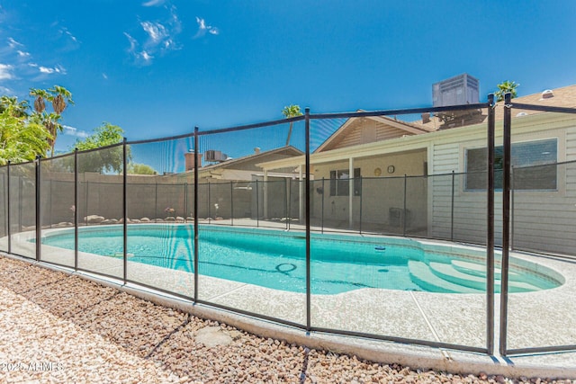 1240 E Indigo St, Mesa, AZ 85203 - view of pool with a fenced in pool and fence
