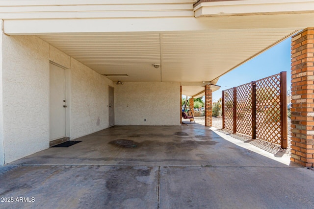 1240 E Indigo St, Mesa, AZ 85203 - view of patio / terrace with fence and an attached carport