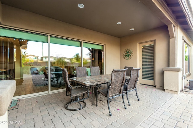 view of patio / terrace with outdoor dining area