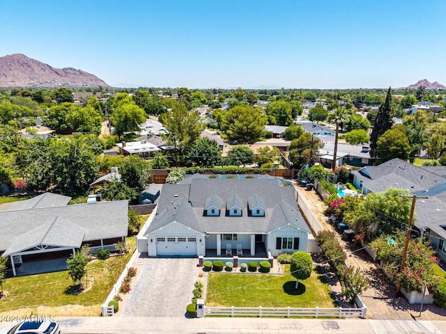 3813 N 37th St, Phoenix, AZ 85018 - aerial perspective of suburban area with a mountainous background
