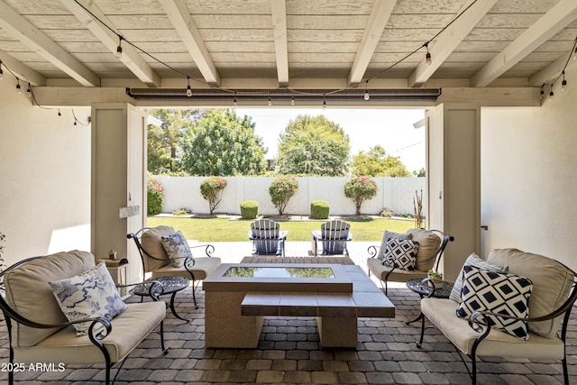 3813 N 37th St, Phoenix, AZ 85018 - view of patio / terrace featuring an outdoor fire pit