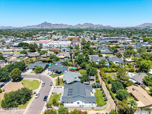 3813 N 37th St, Phoenix, AZ 85018 - aerial view of residential area featuring a mountainous background