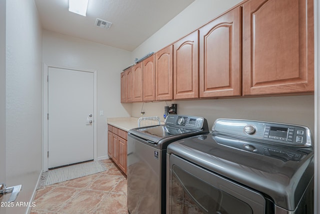 2514 E Grand Canyon Dr, Chandler, AZ 85249 - laundry area featuring cabinet space and separate washer and dryer