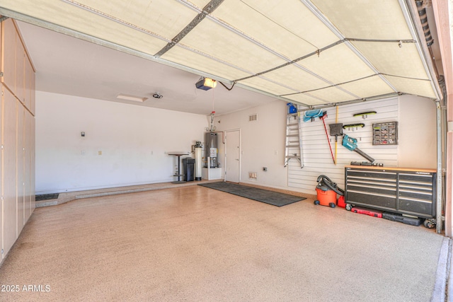 2514 E Grand Canyon Dr, Chandler, AZ 85249 - garage with a garage door opener and gas water heater