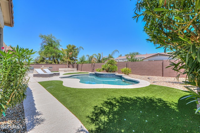 2514 E Grand Canyon Dr, Chandler, AZ 85249 - view of swimming pool with a fenced backyard and a patio