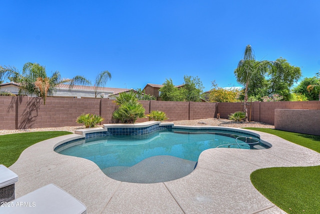 2514 E Grand Canyon Dr, Chandler, AZ 85249 - view of swimming pool featuring a fenced backyard and a patio