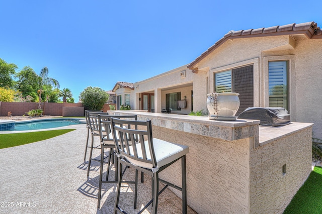 2514 E Grand Canyon Dr, Chandler, AZ 85249 - fenced backyard with a patio area and a grill