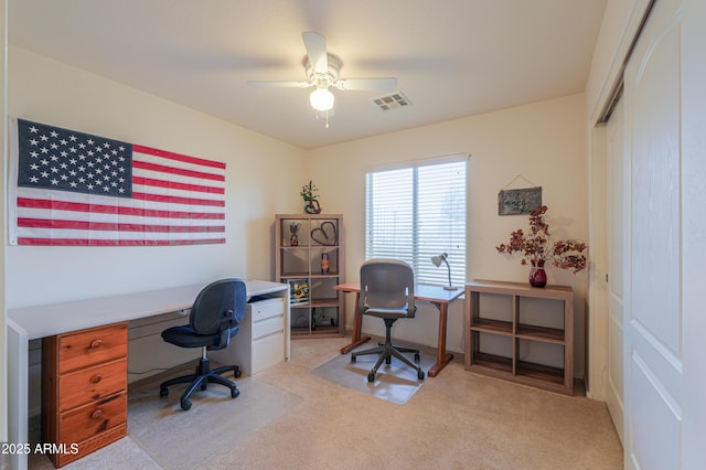 103 S Birdie Way, Casa Grande, AZ 85194 - office with light colored carpet and a ceiling fan