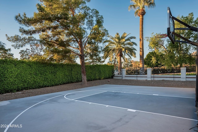 view of basketball court