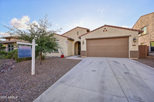 view of front of house featuring a garage