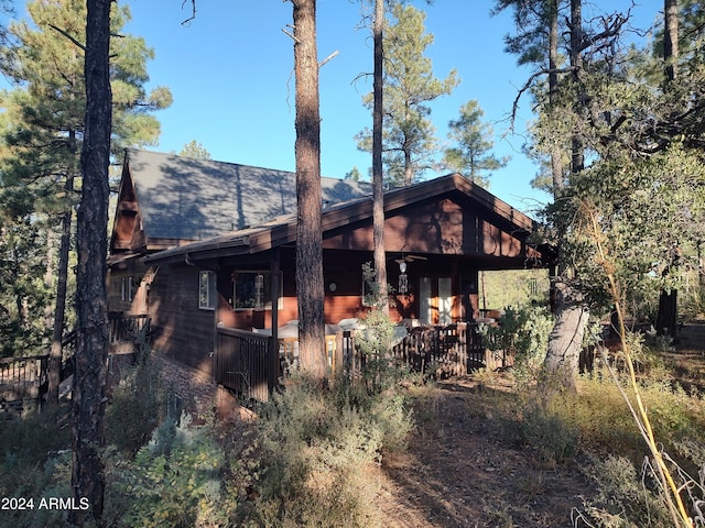 view of rear view of house