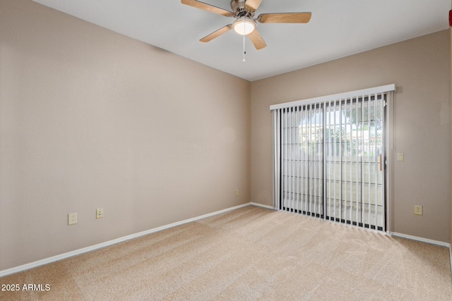 3434 E Baseline Rd Unit 126, Phoenix, AZ 85042 - carpeted empty room with a ceiling fan and baseboards