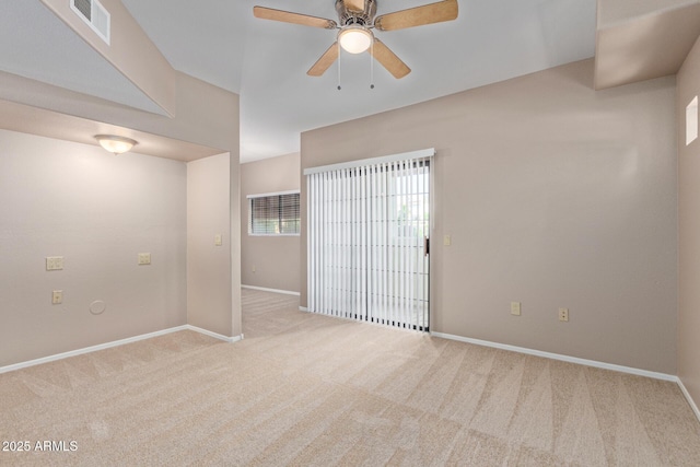 3434 E Baseline Rd Unit 126, Phoenix, AZ 85042 - unfurnished room with a ceiling fan and carpet flooring