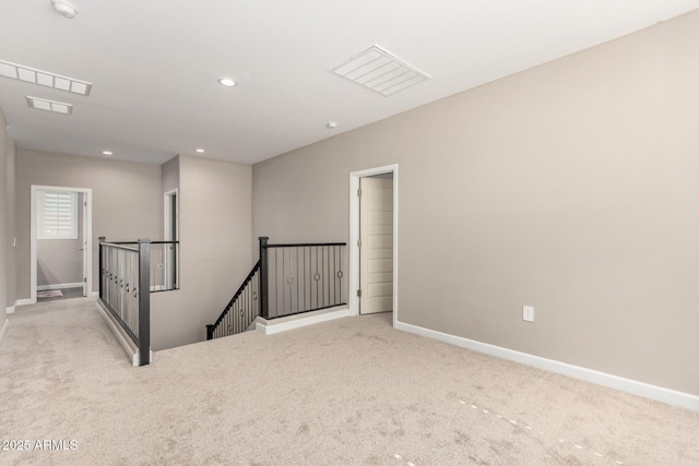1297 W Chillingham Rd W, San Tan Valley, AZ 85143 - carpeted spare room featuring baseboards and recessed lighting