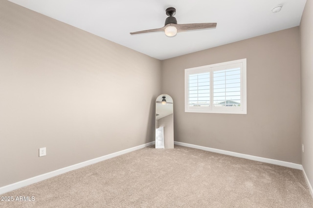 1297 W Chillingham Rd W, San Tan Valley, AZ 85143 - empty room featuring carpet flooring, baseboards, ceiling fan, and a smoke detector