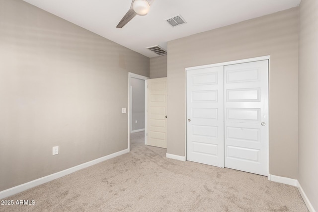 1297 W Chillingham Rd W, San Tan Valley, AZ 85143 - unfurnished bedroom featuring carpet, a closet, baseboards, and ceiling fan