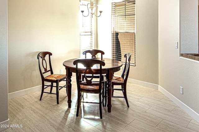 view of dining area