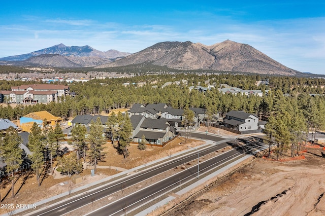 view of mountain feature with a residential view