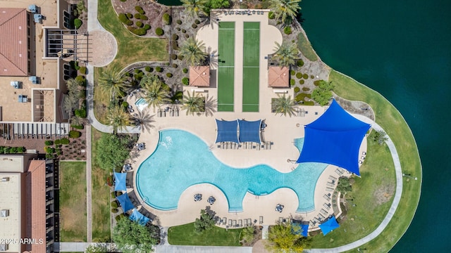 18076 W Redwood Ln, Goodyear, AZ 85338 - drone / aerial view of a pool area