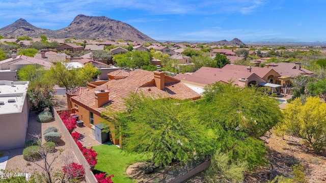 13914 E Laurel Ln, Scottsdale, AZ 85259 - aerial view with a mountain view and a residential view