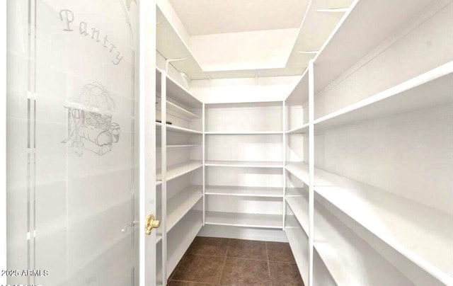 view of storage area