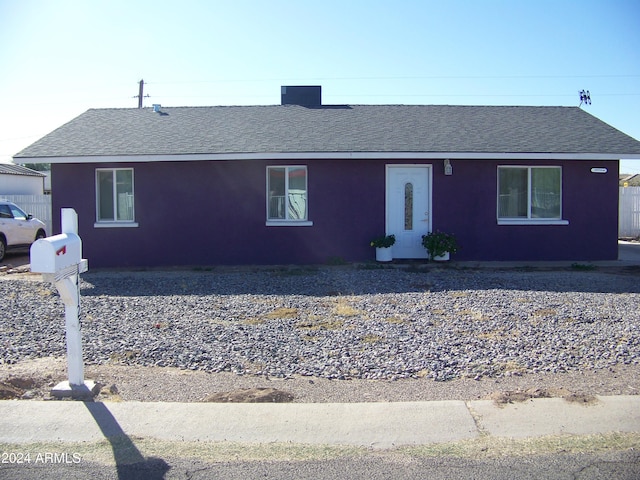 view of ranch-style home