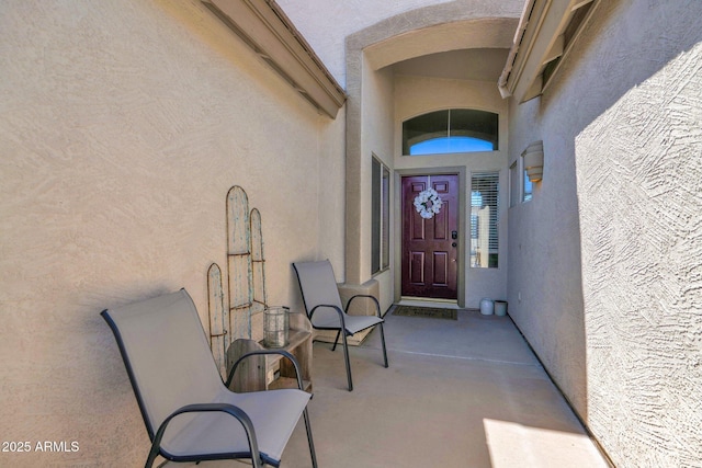 4611 E Night Glow Dr, Cave Creek, AZ 85331 - doorway to property with stucco siding