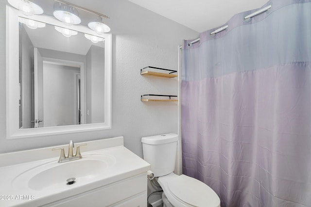 1511 W Mesquite St, Chandler, AZ 85224 - full bath featuring toilet, a shower with curtain, and vanity